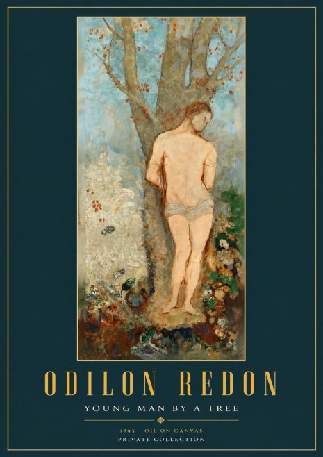 Odilon Redon Young Man by a Tree No2 - Juliste