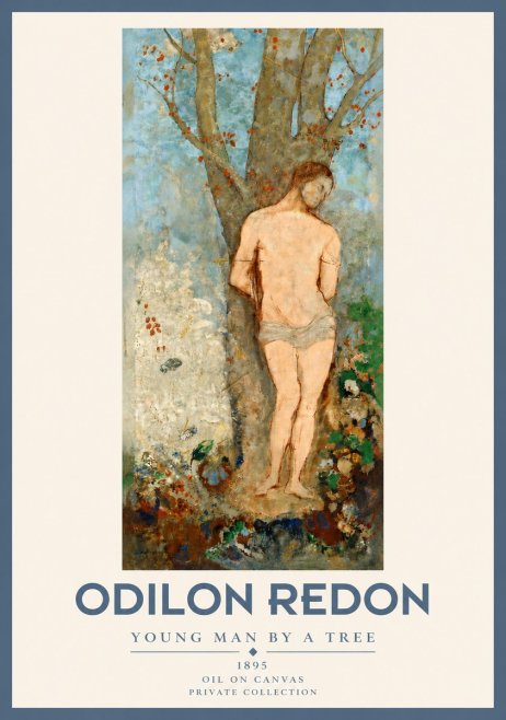Odilon Redon Young Man by a Tree No4 - Juliste