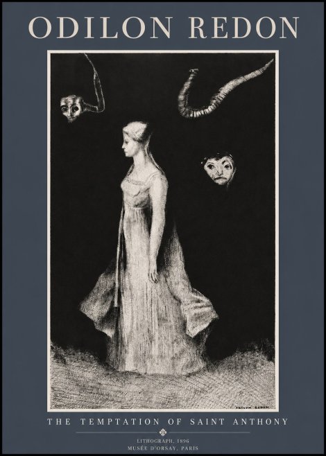 Odilon Redon The Temptation of Saint Anthony No2 - Juliste