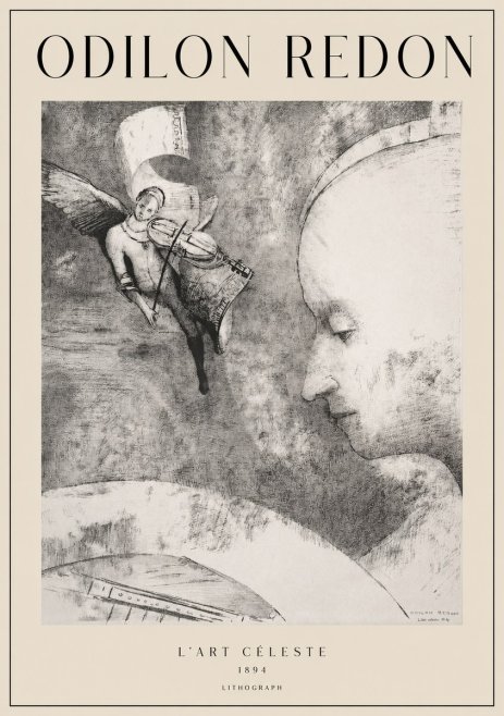 Odilon Redon L'art Céleste No1 - Juliste