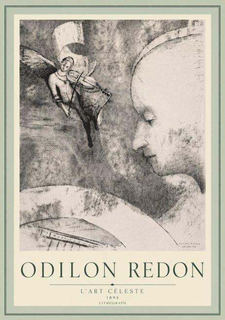 Odilon Redon L'art Céleste No5 - Juliste