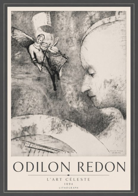 Odilon Redon L'art Céleste No6 - Juliste