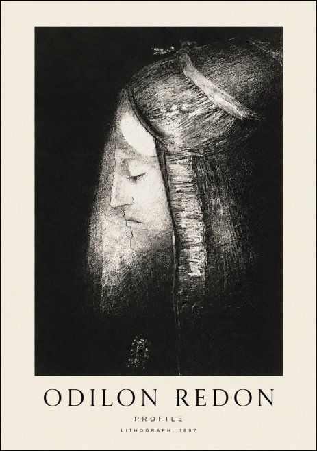 Odilon Redon Profile No1 - Juliste