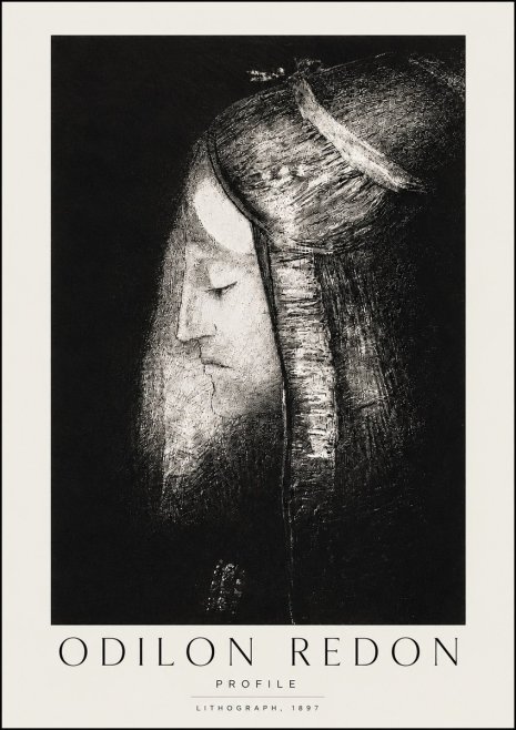 Odilon Redon Profile No4 - Juliste