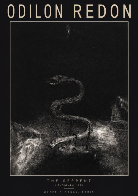 Odilon Redon The Serpent No2 - Juliste