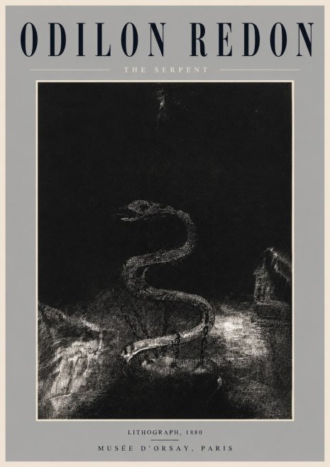 Odilon Redon The Serpent No4 - Juliste