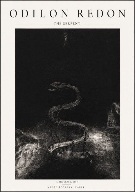 Odilon Redon The Serpent No5 - Juliste
