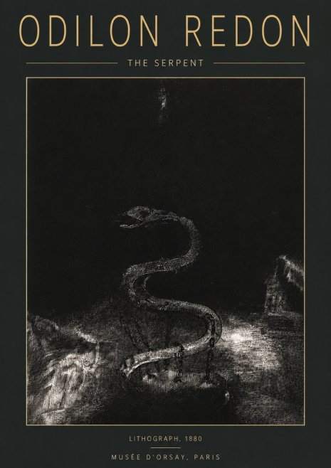 Odilon Redon The Serpent No6 - Juliste