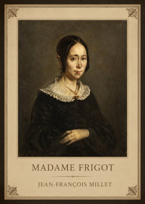 Jean-François Millet Madame Frigot No1 - Juliste