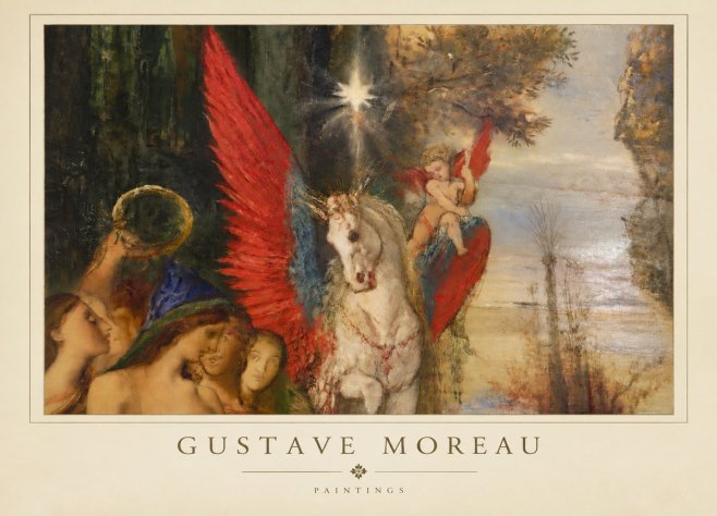 Gustave Moreau Pegasus No3 - Juliste