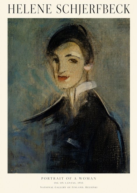 Helene Schjerfbeck Portrait of a Woman II No1 - Juliste