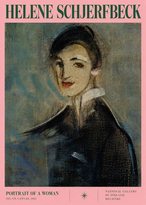 Helene Schjerfbeck Portrait of a Woman II No3 - Juliste