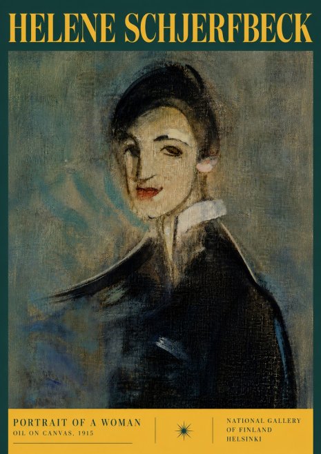 Helene Schjerfbeck Portrait of a Woman II No5 - Juliste