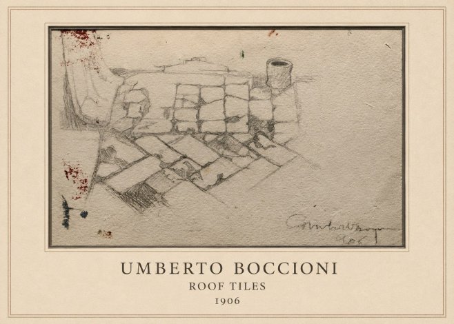Umberto Boccioni Roof Tiles No4 - Juliste