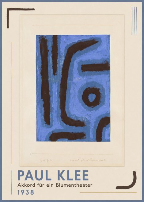 Paul Klee Akkord Für Ein Blumentheater No1 - Juliste