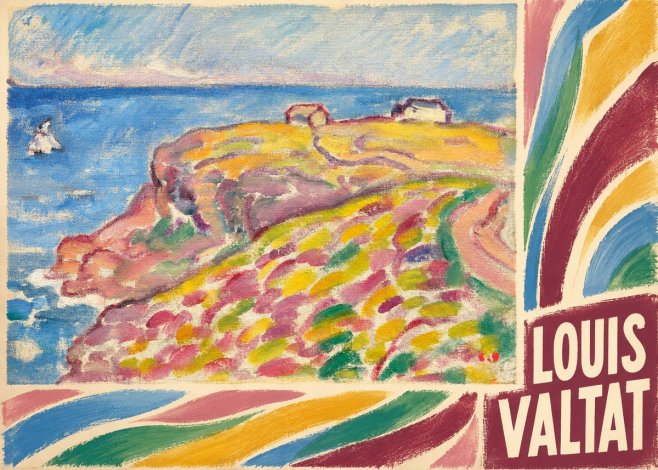 Louis Valtat Coastal Landscape with Bather No6 - Juliste