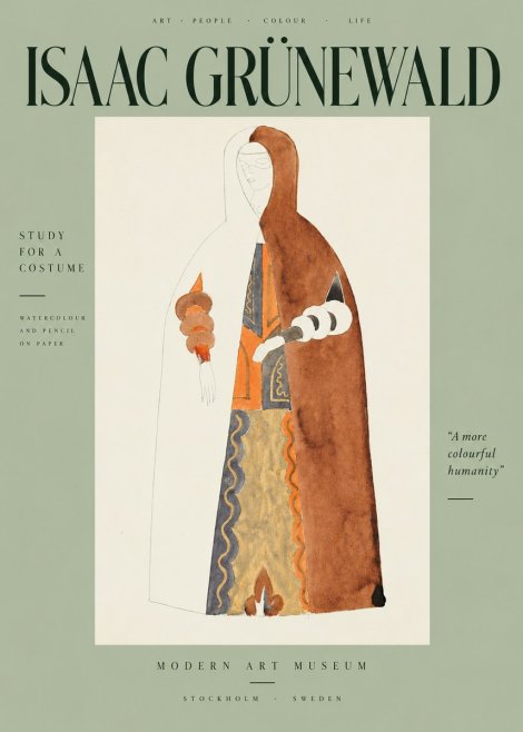 Isaac Grünewald Study for a Costume I No5 - Juliste