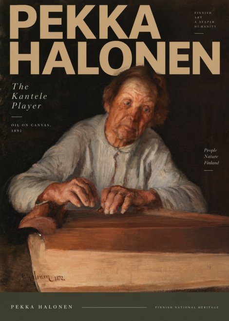 Pekka Halonen The Kantele Player No5 - Juliste