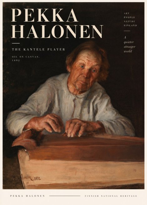 Pekka Halonen The Kantele Player No6 - Juliste