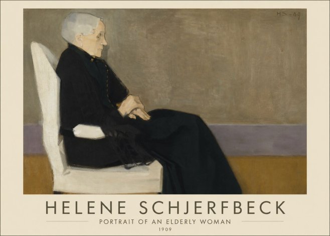 Helene Schjerfbeck Portrait of an Elderly Woman No1 - Juliste