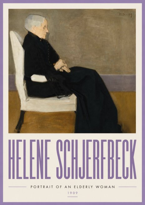 Helene Schjerfbeck Portrait of an Elderly Woman No3 - Juliste