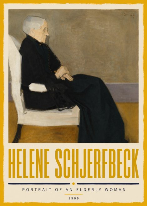 Helene Schjerfbeck Portrait of an Elderly Woman No5 - Juliste