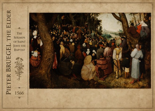 Pieter Bruegel The Sermon of Saint John the Baptist I No2 - Juliste