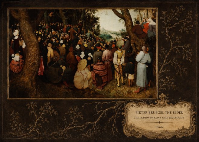 Pieter Bruegel The Sermon of Saint John the Baptist I No4 - Juliste
