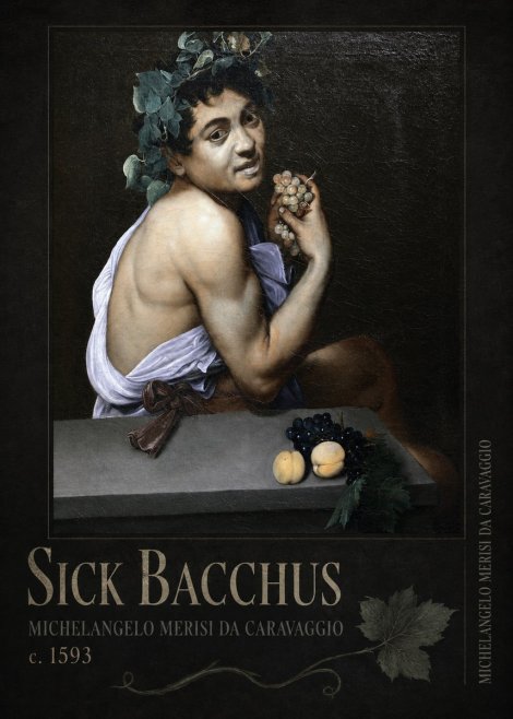 Michelangelo Merisi da Caravaggio Sick Bacchus No2 - Juliste