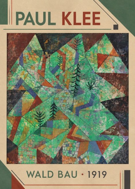 Paul Klee Wald Bau No1 - Juliste