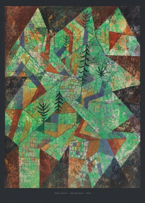 Paul Klee Wald Bau No6 - Juliste