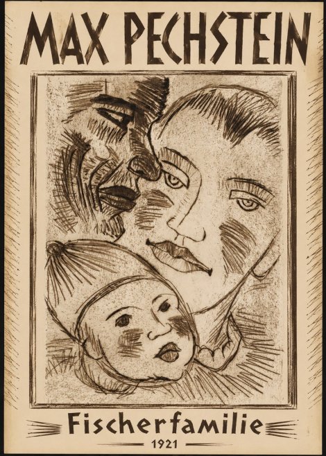 Max Pechstein Fischerfamilie No1 - Juliste