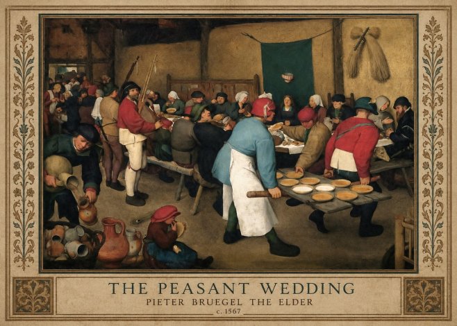 Pieter Bruegel The Peasant Wedding III No1 - Juliste