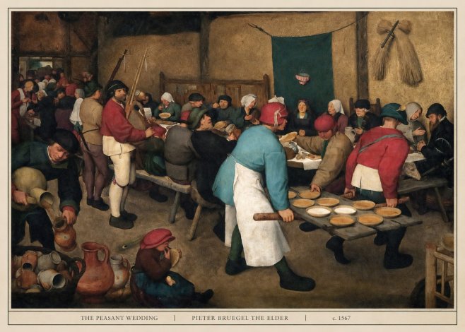 Pieter Bruegel The Peasant Wedding III No5 - Juliste