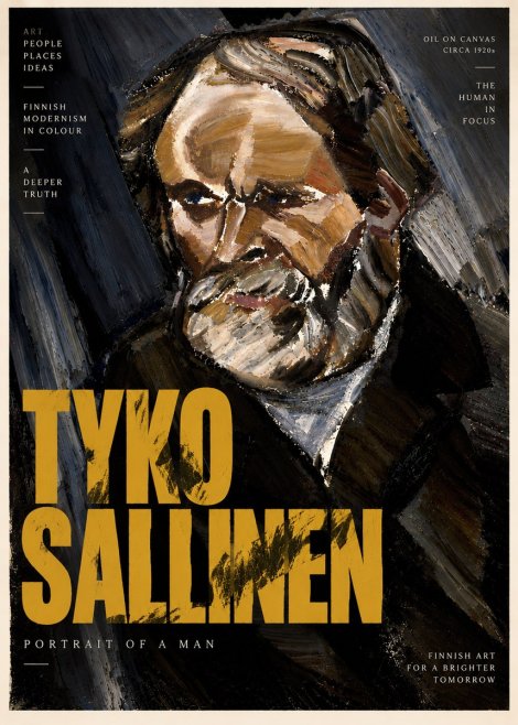 Tyko Sallinen Portrait of a Man III No5 - Juliste