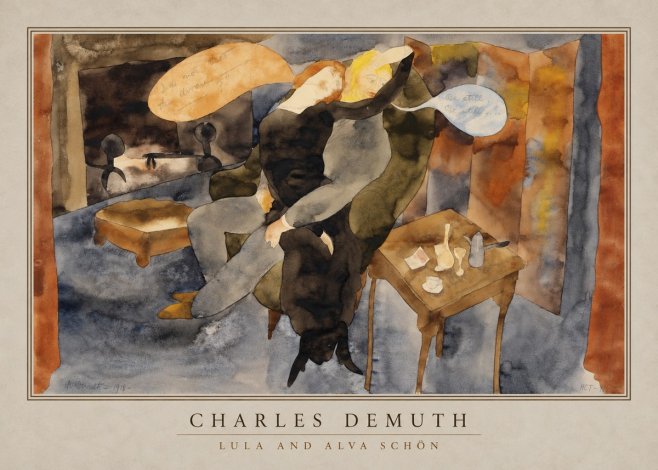Charles Demuth Lula and Alva Schön No2 - Juliste