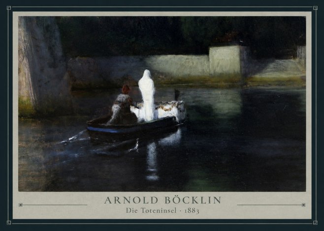 Arnold Böcklin Die Toteninsel III No3 - Juliste