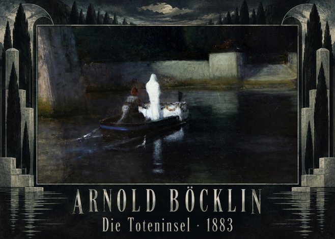 Arnold Böcklin Die Toteninsel III No5 - Juliste