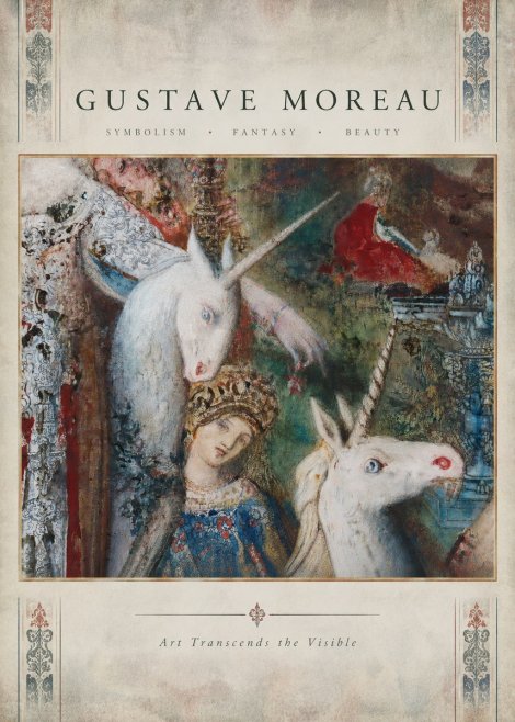 Gustave Moreau The Unicorns II No4 - Juliste
