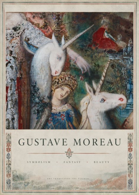 Gustave Moreau The Unicorns II No5 - Juliste