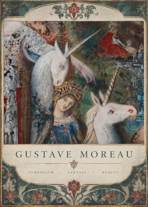 Gustave Moreau The Unicorns II No6 - Juliste