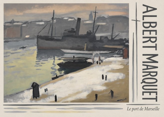 Albert Marquet Le Port De Marseille I No3 - Juliste