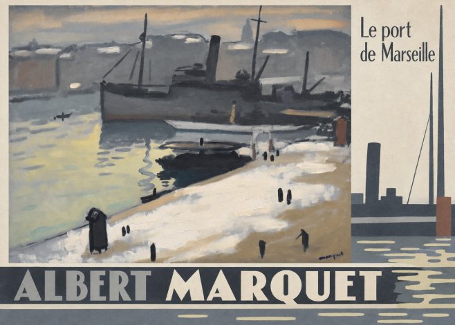 Albert Marquet Le Port De Marseille I No6 - Juliste