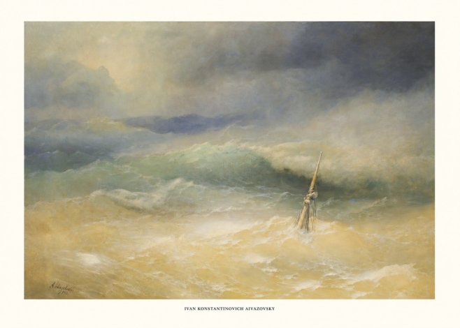 Ivan Konstantinovich Aivazovsky Shipwreck Scene No5 - Juliste