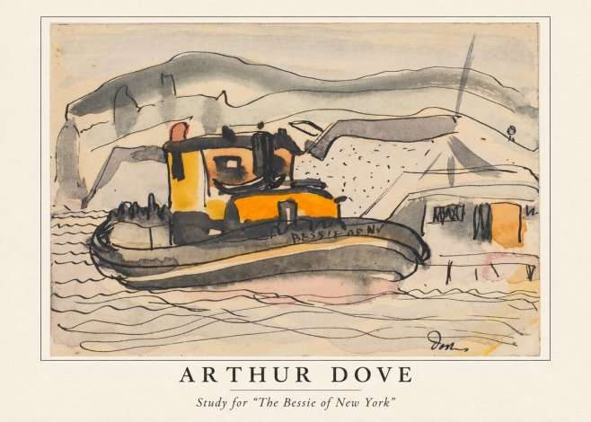 Arthur Dove Study for "the Bessie of New York" No4 - Juliste