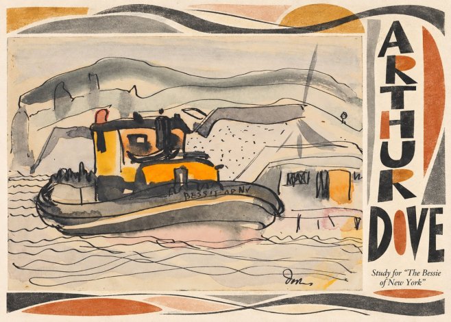 Arthur Dove Study for "the Bessie of New York" No5 - Juliste