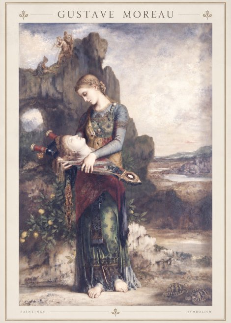 Gustave Moreau Salome with the Head of John the Baptist No2 - Juliste