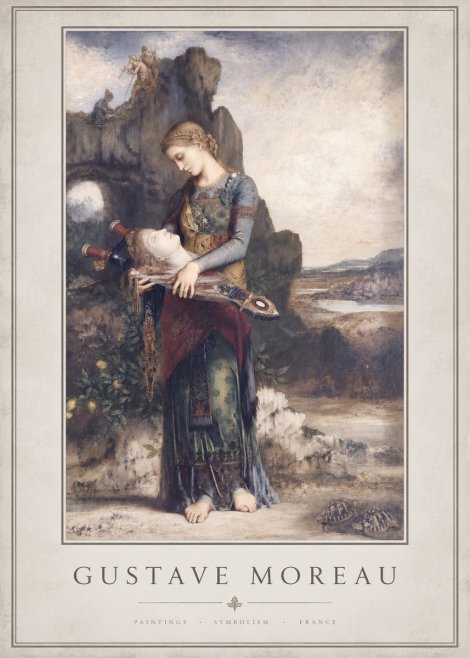 Gustave Moreau Salome with the Head of John the Baptist No3 - Juliste