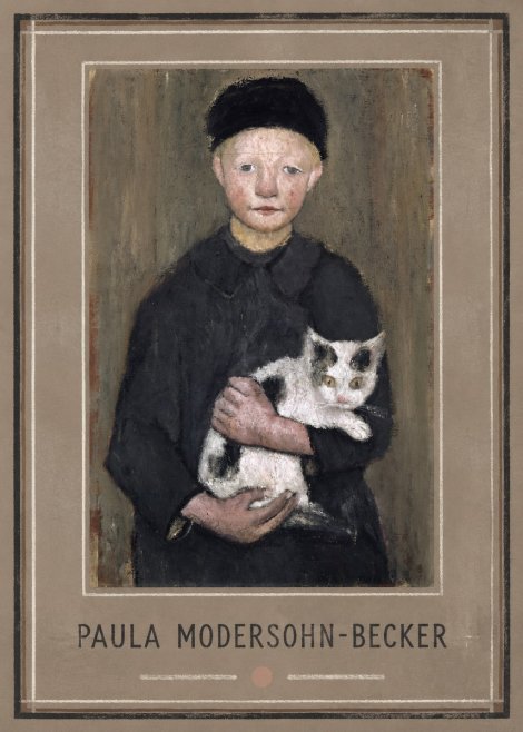 Paula Modersohn-Becker Girl with Cat No1 - Juliste