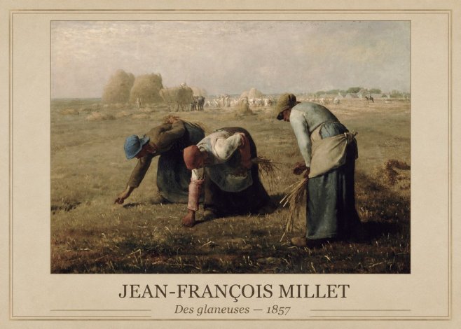 Jean-François Millet Des Glaneuses No1 - Juliste